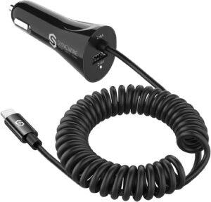 盘绕电缆IPHONE车载充电器：Syncwire iPhone Car Charger 