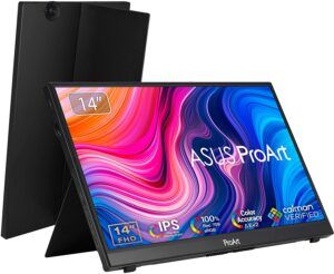 适用于 MacBook Pro 的最佳便携式显示器 华硕ProArt Display PA148CTV