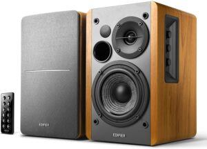 坚固的构建质量和声音 Edifier R1280DB Powered Bluetooth Bookshelf Speakers