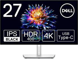最佳中档 4k 显示器 DELL ULTRASHARP 27 4K USB-C HUB MONITOR